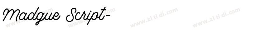 Madgue Script字体转换